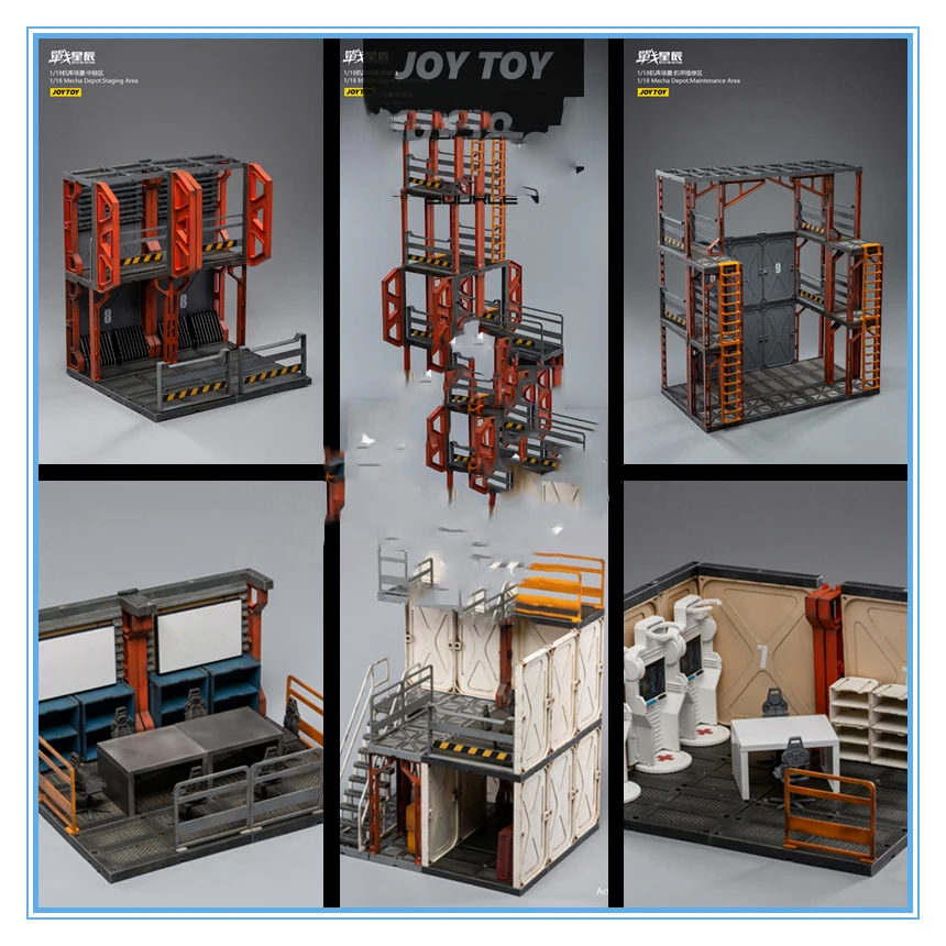 

JOYTOY 1:18 Mecha Depot Staging/Maintenance/Meeting Area Watchingtower Scene Model fit 3.75 inches 10.5cm Figure