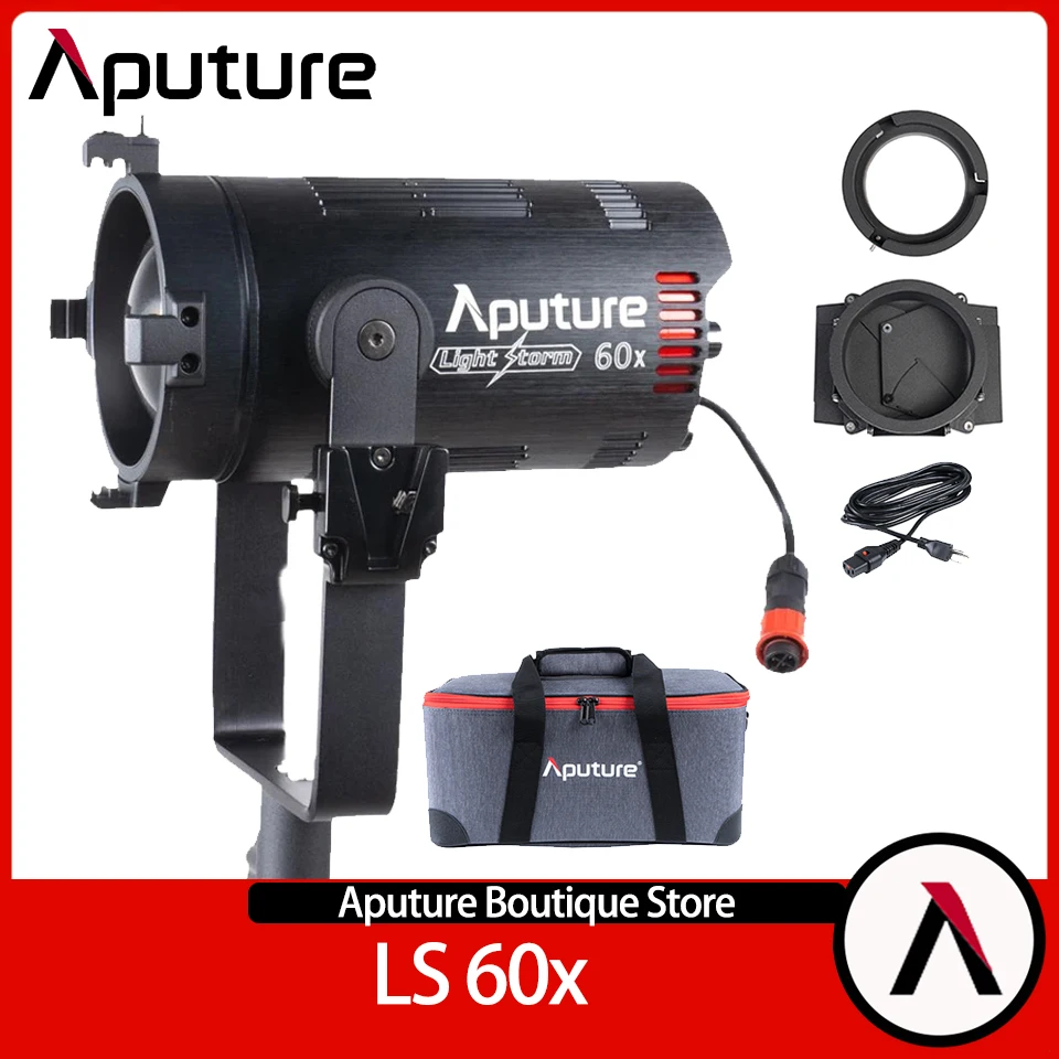 

Aputure LS 60x Studio LED Video Light Bi-color 2700K-6500K 60W Portable Outdoor Lighting Spotlight for Photography Video Movie