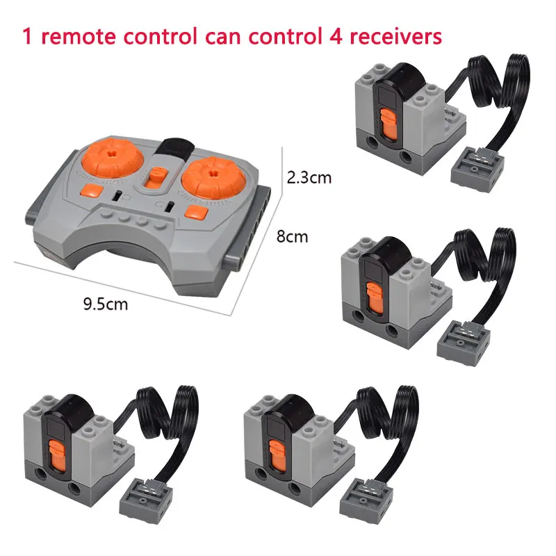 Building Block 2.4G Motor Signal Receiver Electrical Machinery PF Power Group Electronics Compatible with Lego Parts 8884 |