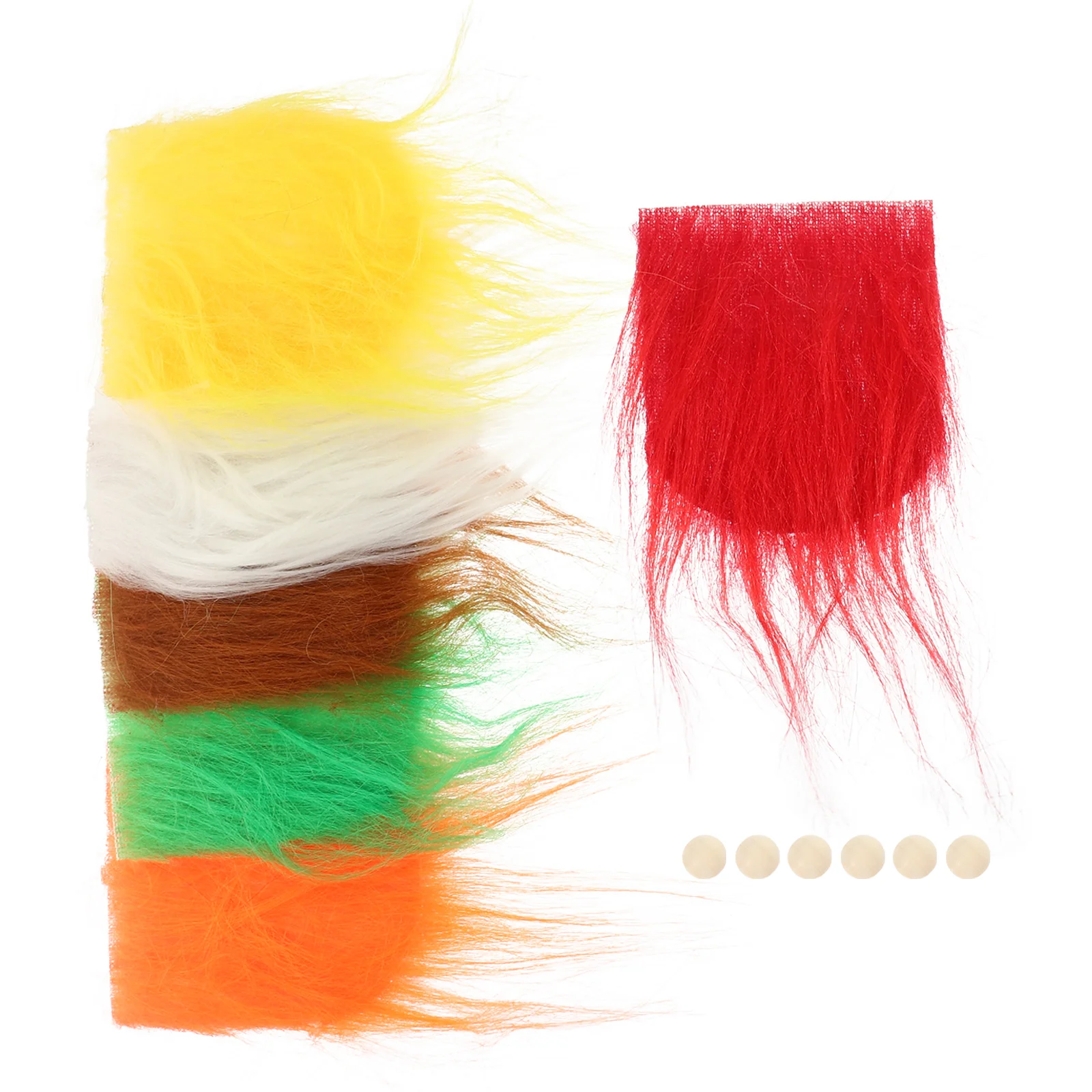 

1 Set of Cartoon Gnome Beards DIY Gnome Beards Props Colorful Gnome Dolls Beards Crafting Beards