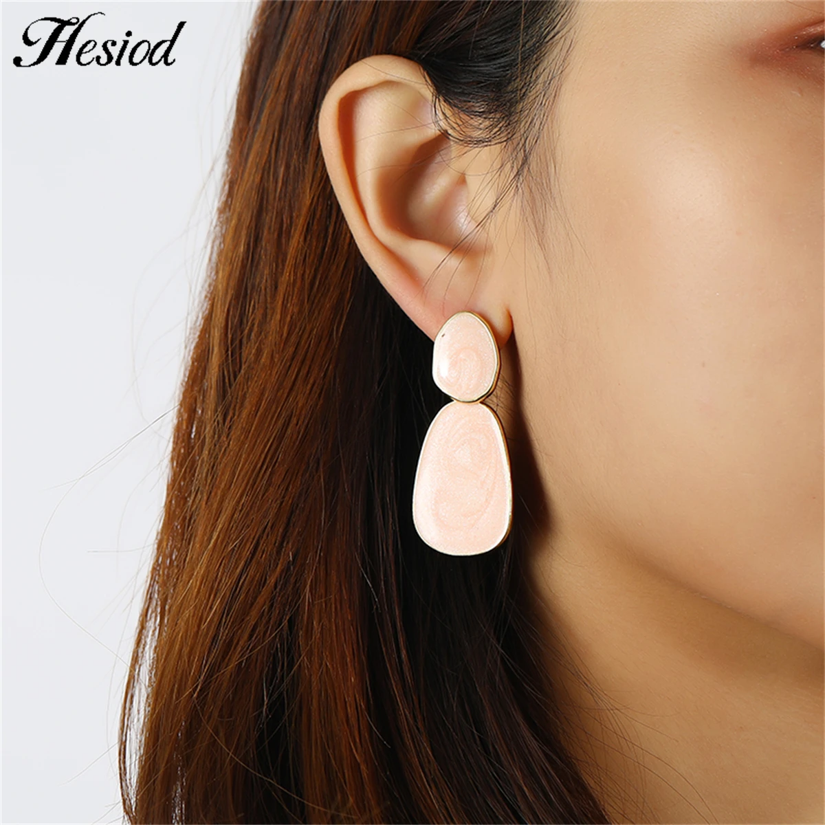 

Hot Luxury Colorful Resin Pendant Hanging Dangle Earrings For Women Piercing Jewelry Banquet Party Accessories Birthday Gifts