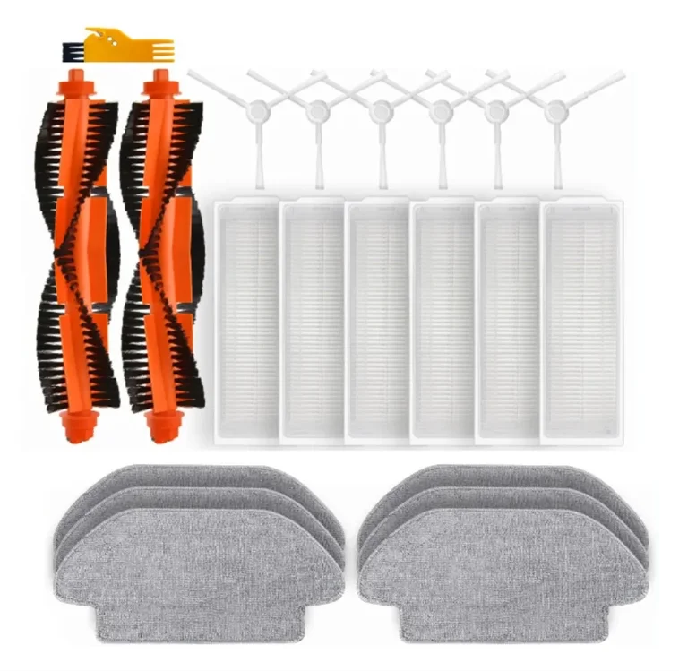 

Сменные детали для робота-пылесоса Xiaomi S10/ S12 B106GL, основная боковая щетка, фильтр НЕРА, насадка на швабру, 21 шт.