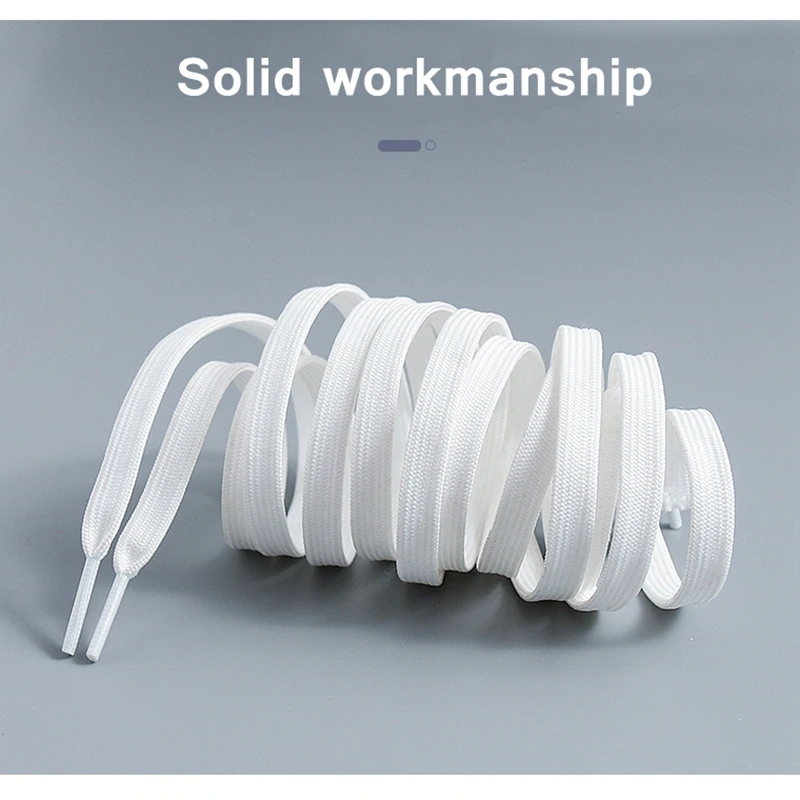 

Flat Double layer Shoelaces Classic Black White AF1 Shoe Laces Solid Sports Shoelace Casual Unisex Shoe Strings Shoe Accessories