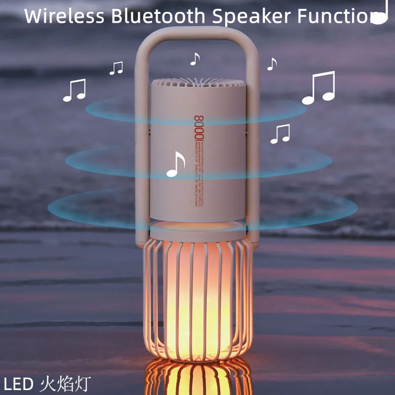 

Уличный фонарь для кемпинга с Bluetooth-динамиком, мощный звук 360 °, освещение для палатки на 360 °, водонепроницаемость IP67, светодиодная вспышка ...