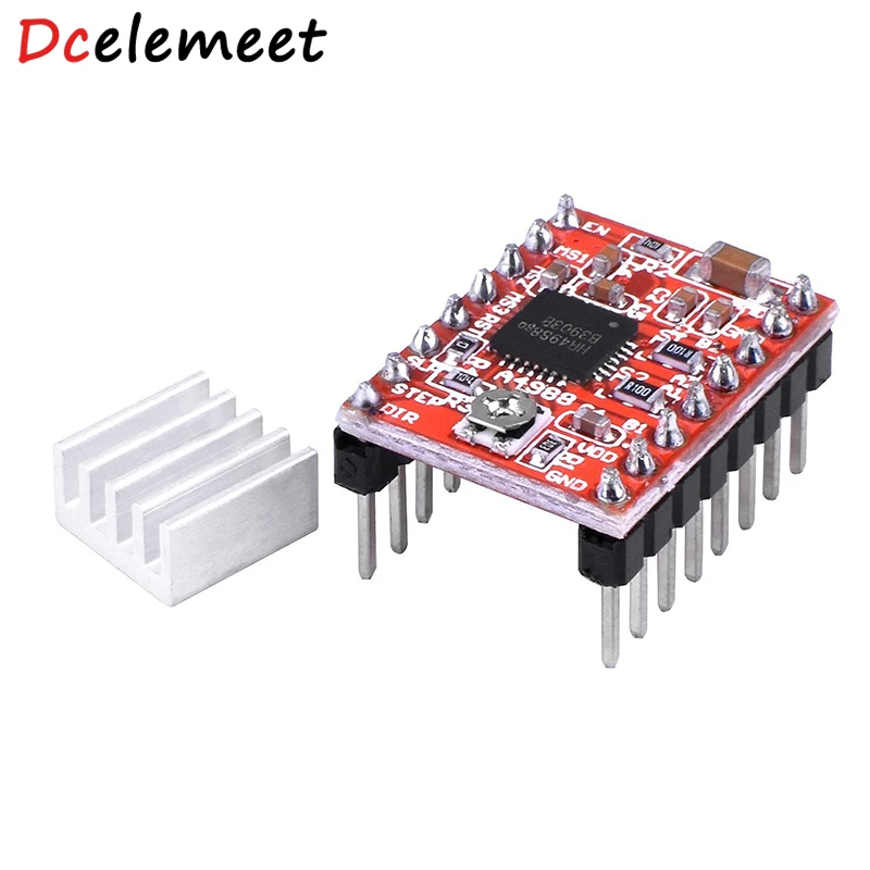 

3D Printer Parts A4988 Stepper Motor Driver With Heat Sink For SKR V1.3 1.4 GTR V1.0 RAMPS 1.4 / 1.6 MKS GEN V1.4 Board