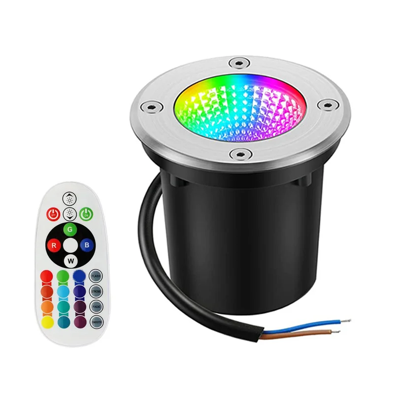 

RGB LED Underground Light 6W 10W IP67 Waterproof In Ground Lamp Outdoor Landscape Lighting Garden Path Deck Step Buried Light