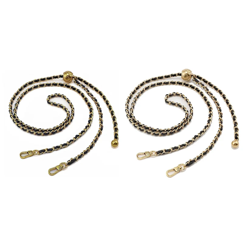 

Hot Kf-Thin Purse Chain Strap Adjustable - Replacement For Small Shoulder Crossbody Bag, 51 Inches Long Black