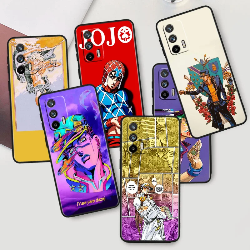 

JoJo Bizarre Adventure For OPPO Realme X50 X3 X2 GT2 Neo 3T Pro C35 C31 C30S C25S C21Y C15 C11 C3 C2 Black Phone Case