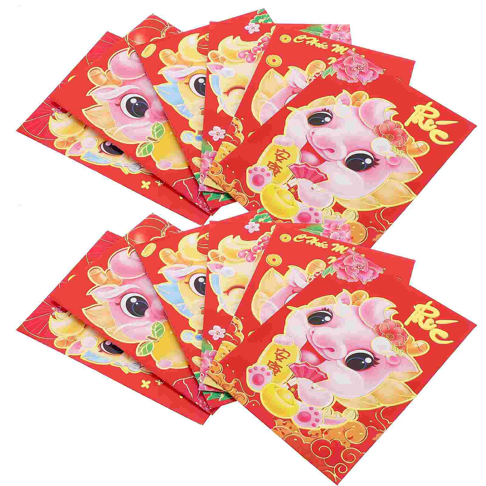 Рисунок 4 - Красные конверты с рисунком дракона