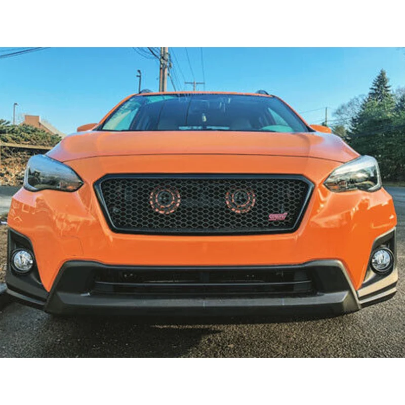 Для Subaru Crosstrek XV 2018 2019 2020 год гоночная решетка матовый черный гриль комплект кузова