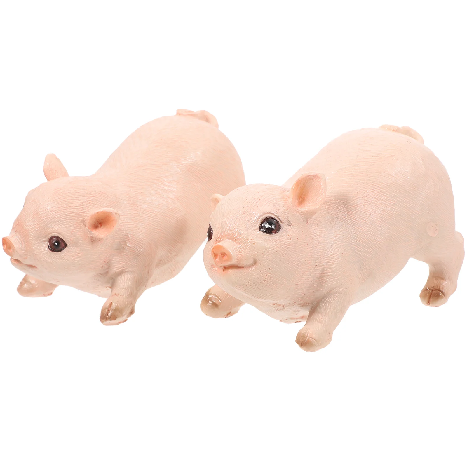 

2Pcs Simulated Model Decorative Figurine Animal Model Desktop Decor