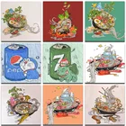 Алмазная 5D картина сделай сам, полноразмерная картина из мультфильма аниме еда, алмазная вышивка, распродажа, Набор для творчества, украшение детской комнаты, искусство