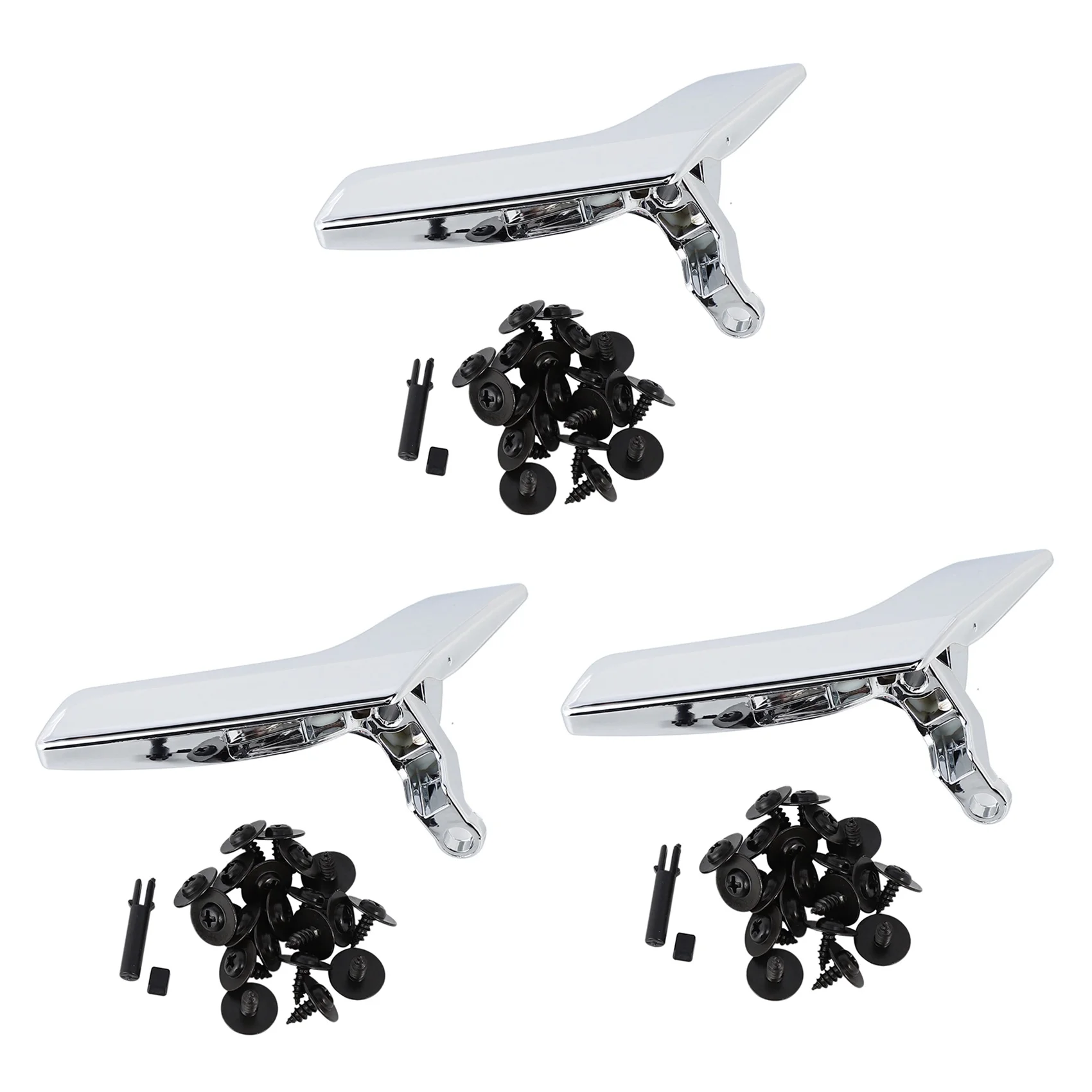 

3X Chrome Car Inner Interior Door Handle Repair Kit for Mercedes W204 X204 Inner Trim Cover(Right)