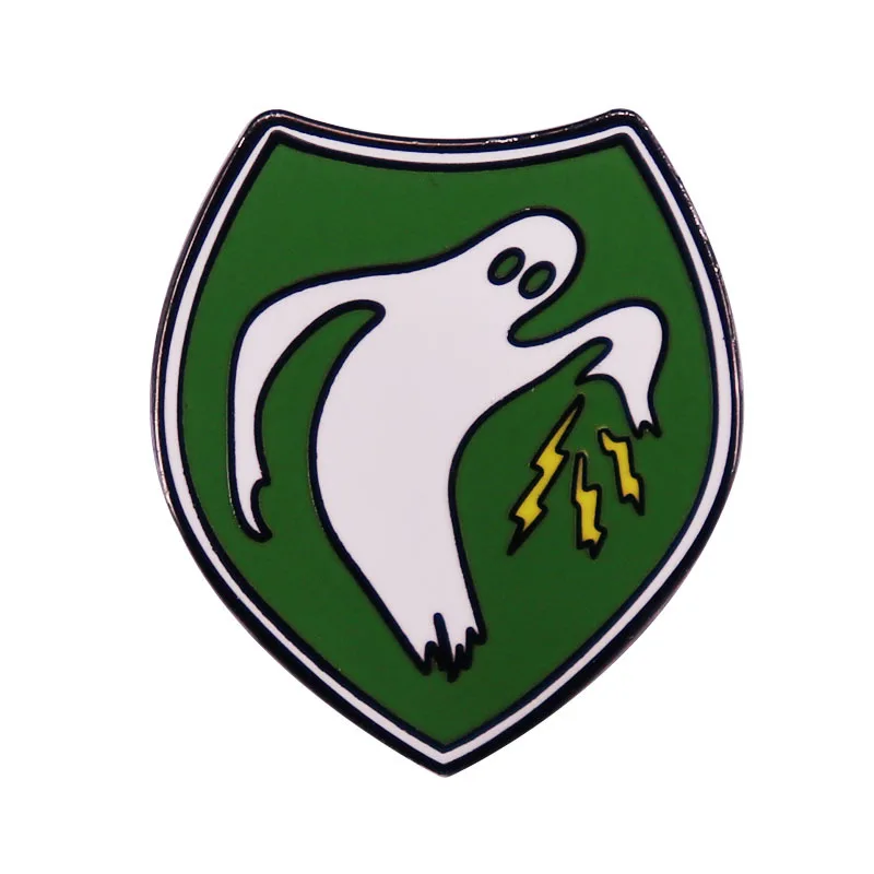 

Ghost Special Forces Military Shield Jewelry Gift Fashionable Creative Cartoon Brooch Lovely Enamel Badge Clothing Accessories