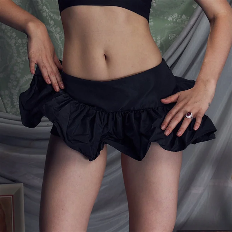 

Плиссированные юбки Cutecore с низкой талией, шорты с подкладкой, в эстетике Y2k, микро-юбки, трапециевидная мини-юбка с высокой талией, уличная одежда в стиле Харадзюку