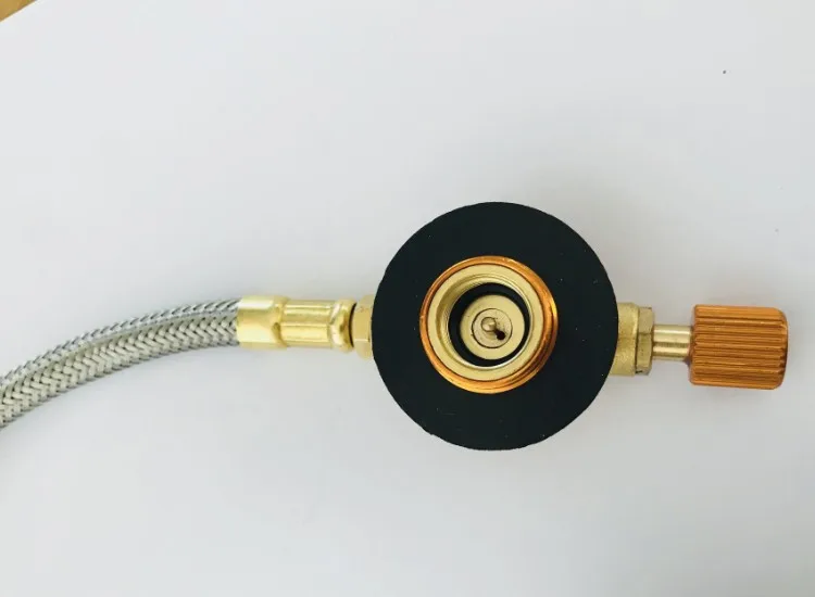 Outdoor Camping Gas Stove Propane Refill Adapter Burner LPG Flat Cylinder tank Coupler Container Save Durable Metal Tube | Спорт и