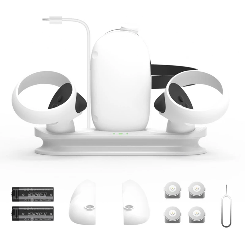 

Magnetic Charging Dock Station For Oculus Quest 2 Glasses Headset Handle Controller Fast Charger Stand VR Base