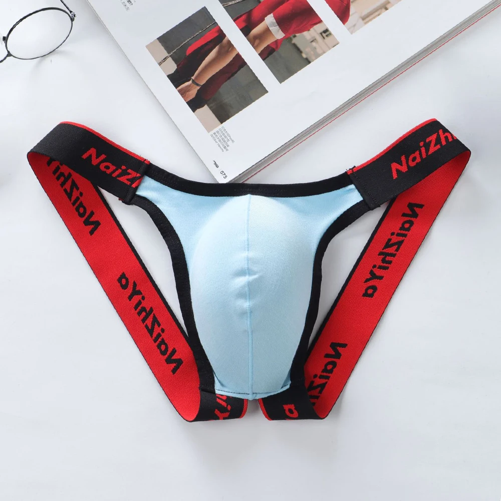 

Men Sexy Briefs Thongs Low Waist U Convex Underwear Open Back Underpants Breathable Jockstrap See Through Seamless Panties