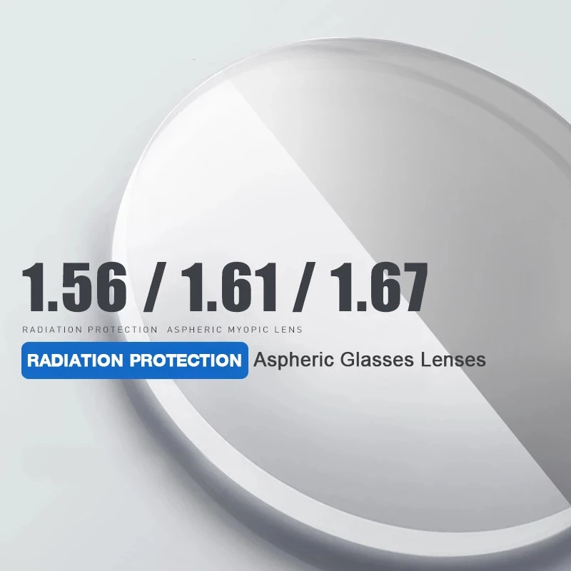 

1.56 1.61 1.67 1.74 Optical Lenses Anti Blue Light Prescription Glasses Lens Eyes Clear Myopia Diopter Thin HMC Lentes