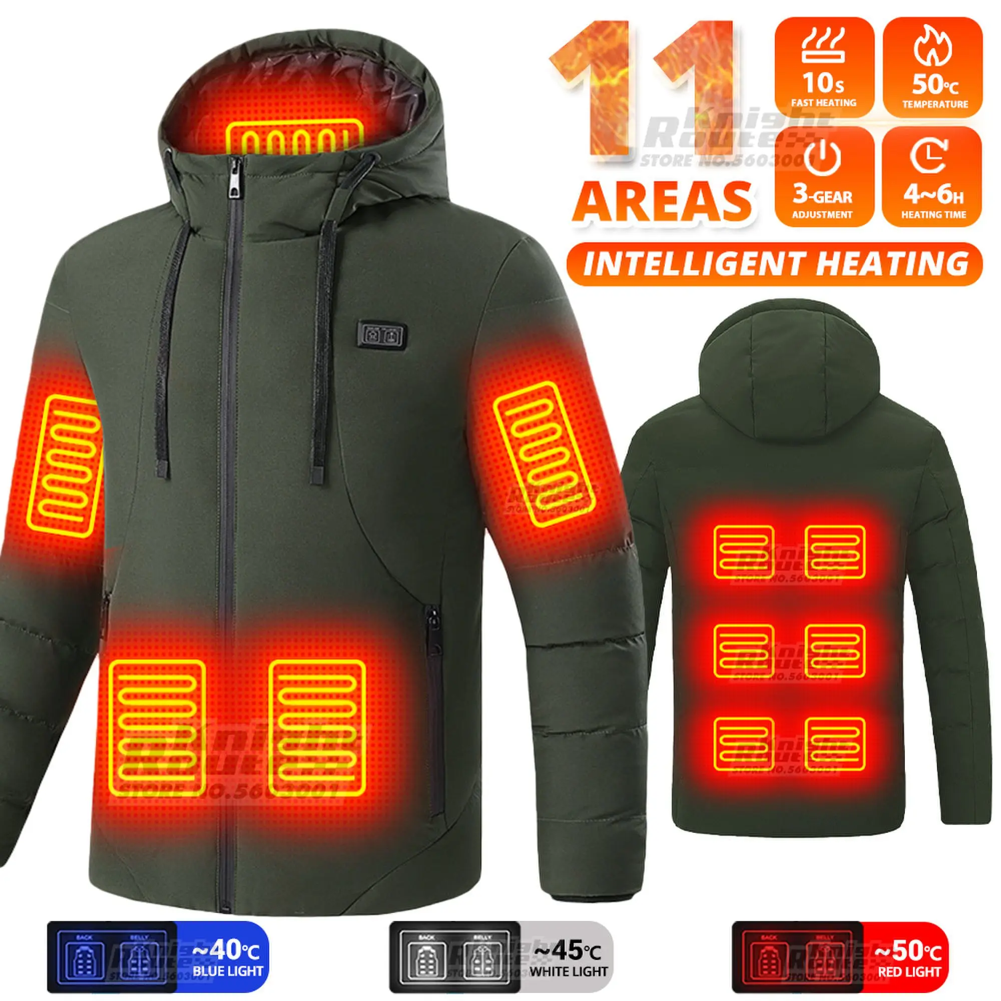 

11Areas Heated Vest Men Jacket Heated Winter Womens Electric Usb Heater Tactical Jacket Man Thermal Vest Body Warmer Camping