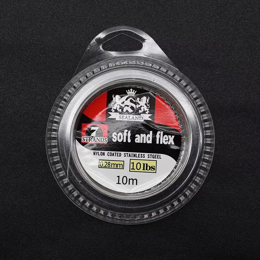 Проволочная леска из нержавеющей стали и нейлона для морской рыбалки лодки