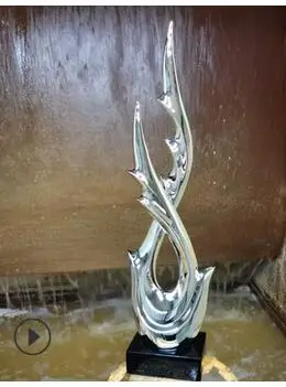 

Soft decoration abstract artwork Draw like living room club soft decoration electroplating sculpture decoration lobby art wholes