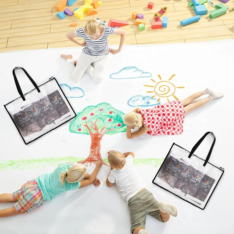 19X25 художественные портфолио прозрачная папка-портфолио для произведений