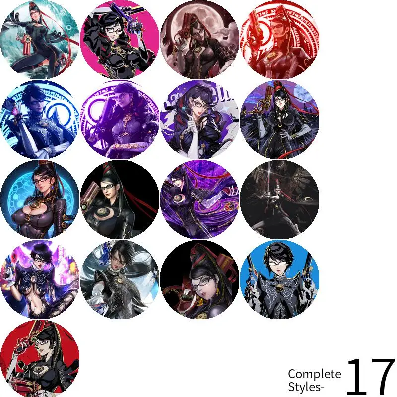 Байонетта игра аниме персонаж мягкая кнопка значок брошь якорь периферийные