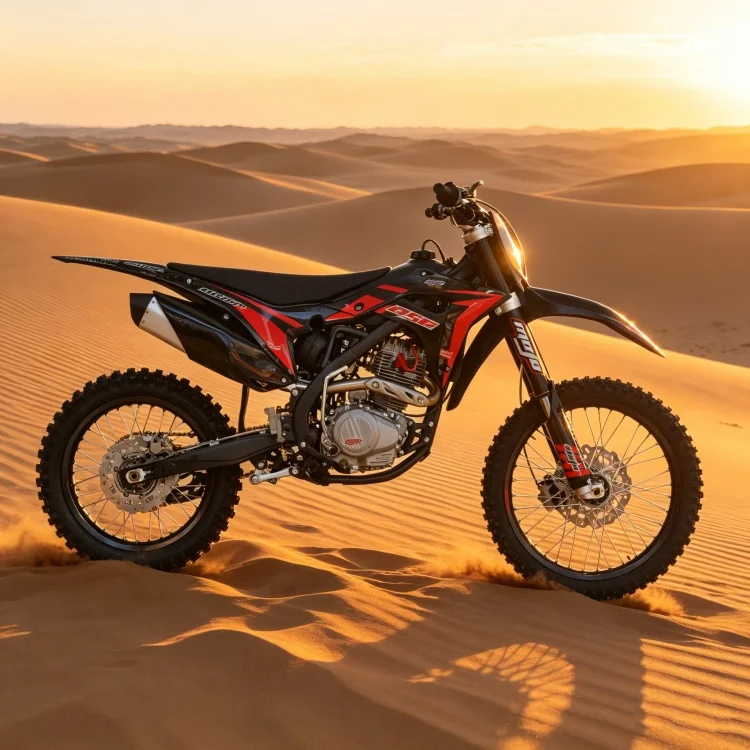 Фото Легкий дизайн, хит продаж: внедорожный мотоцикл YX250CC для взрослых, с вертикальным одноцилиндровым 4-тактным двигателем с воздушным охлаждением и кикстартером. №4