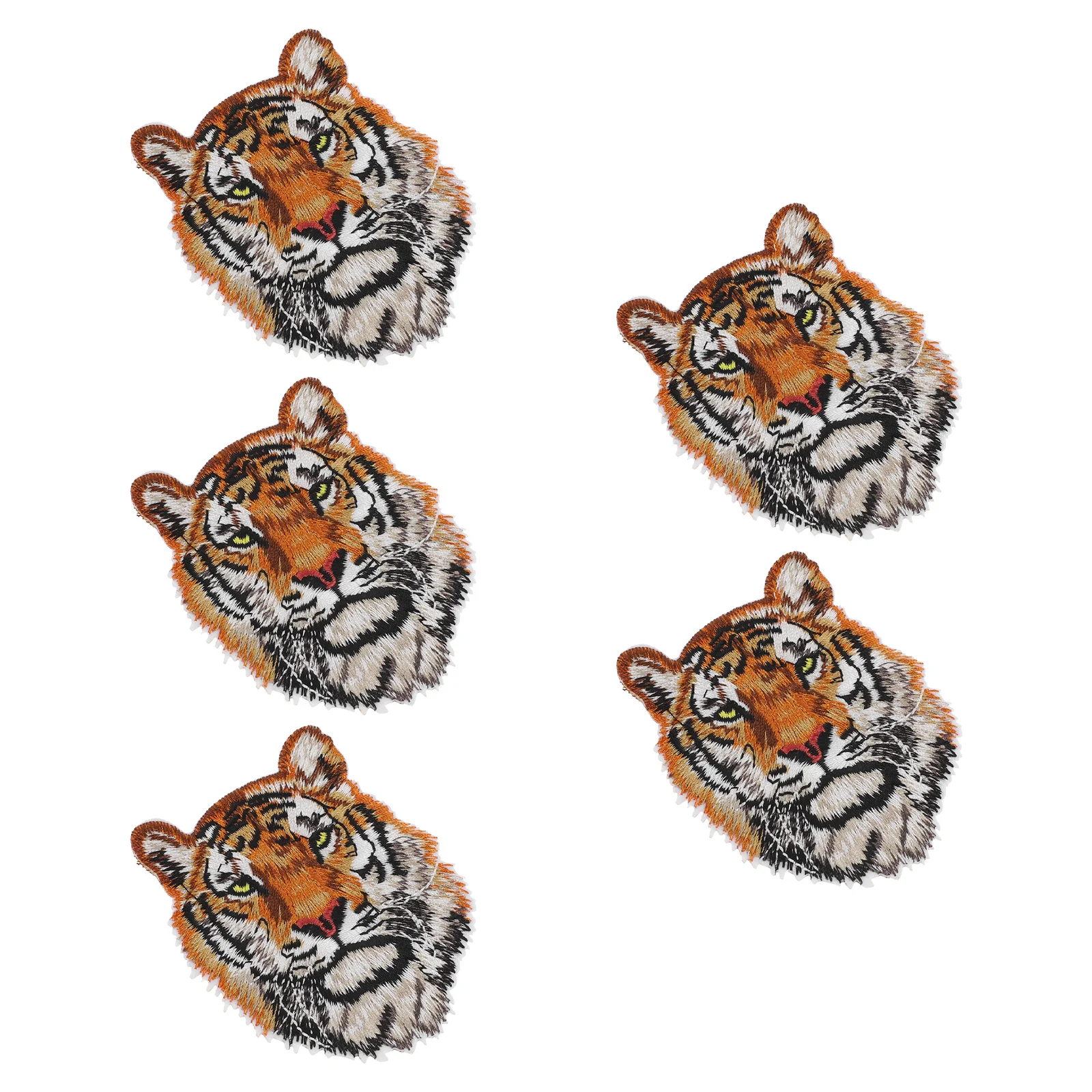 5 шт. нашивка в виде головы тигра принадлежности для украшения одежды ремонтные