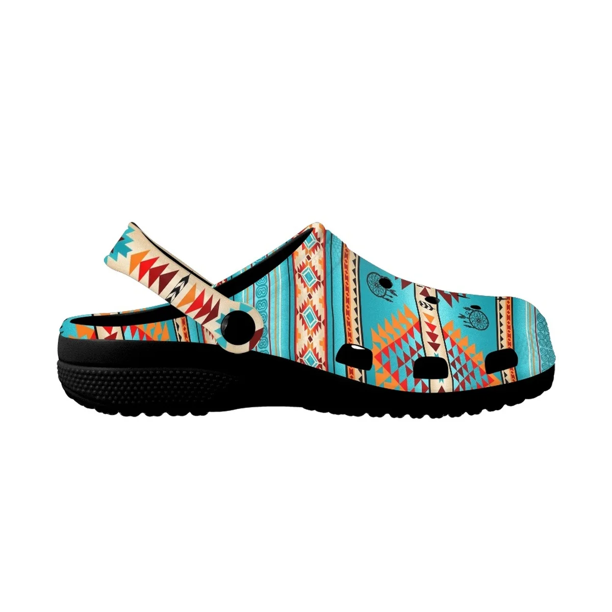 Nopersonality Turquoise Southwestern Slippers Women Home Out Sandals Fashion Flat Breathable Slide Slipper Summer Chinelos
