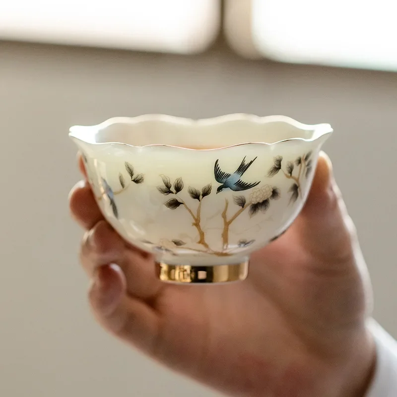 Керамический Набор Dehua Gongfu Персональная Высококачественная Чайная Чашка Белый