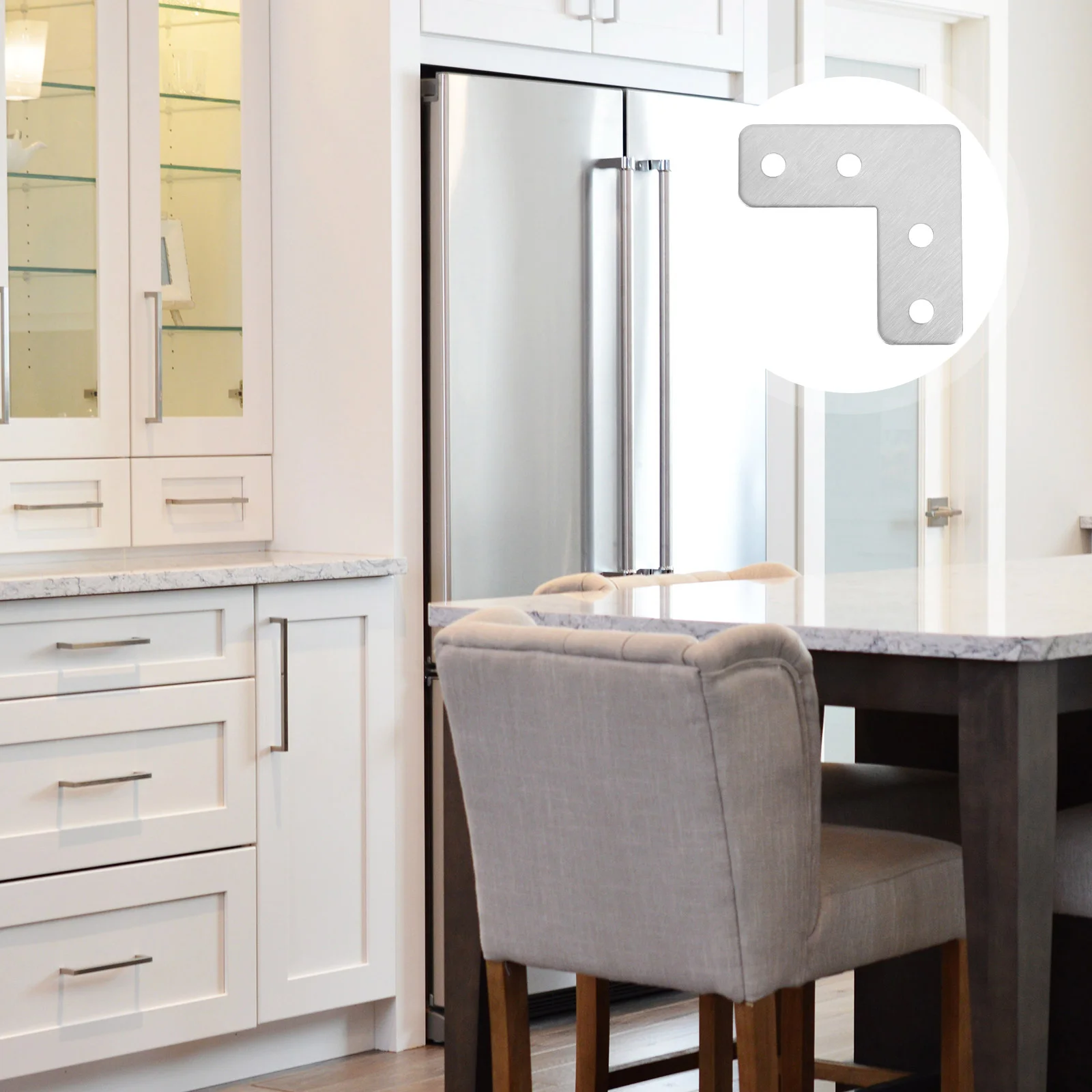 

40pcs Corner Braces Furniture Joints Fasteners L Shaped Brackets Fasteners for Cabinet Window Table