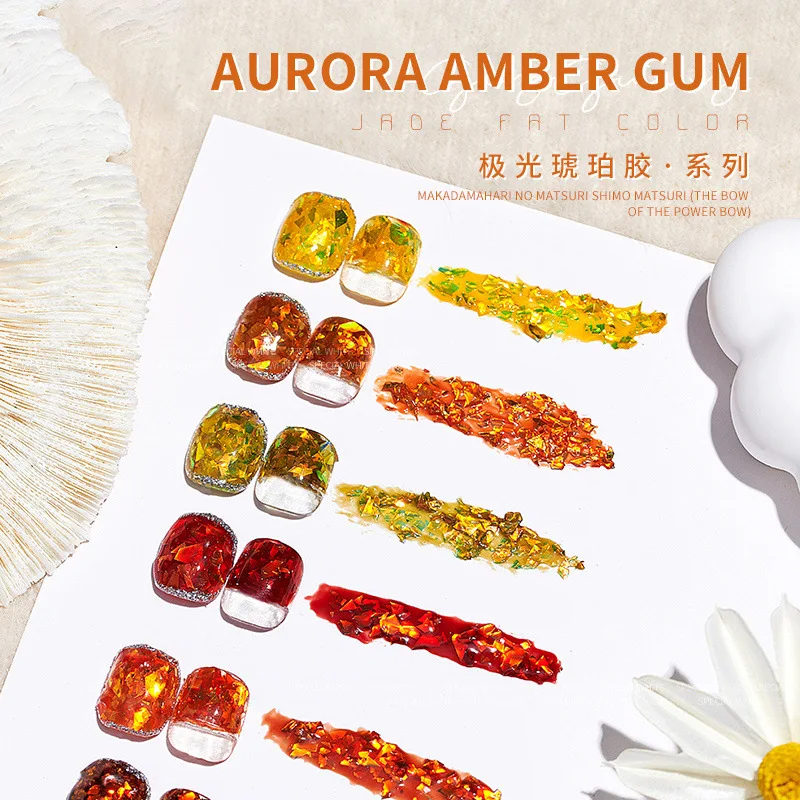 Colorful Candy Color Nail Gel Varnish Amber Glass Gel Nail Art Soak Off Translucent Candy Color Gel Nail Polish New Gel Lacquer