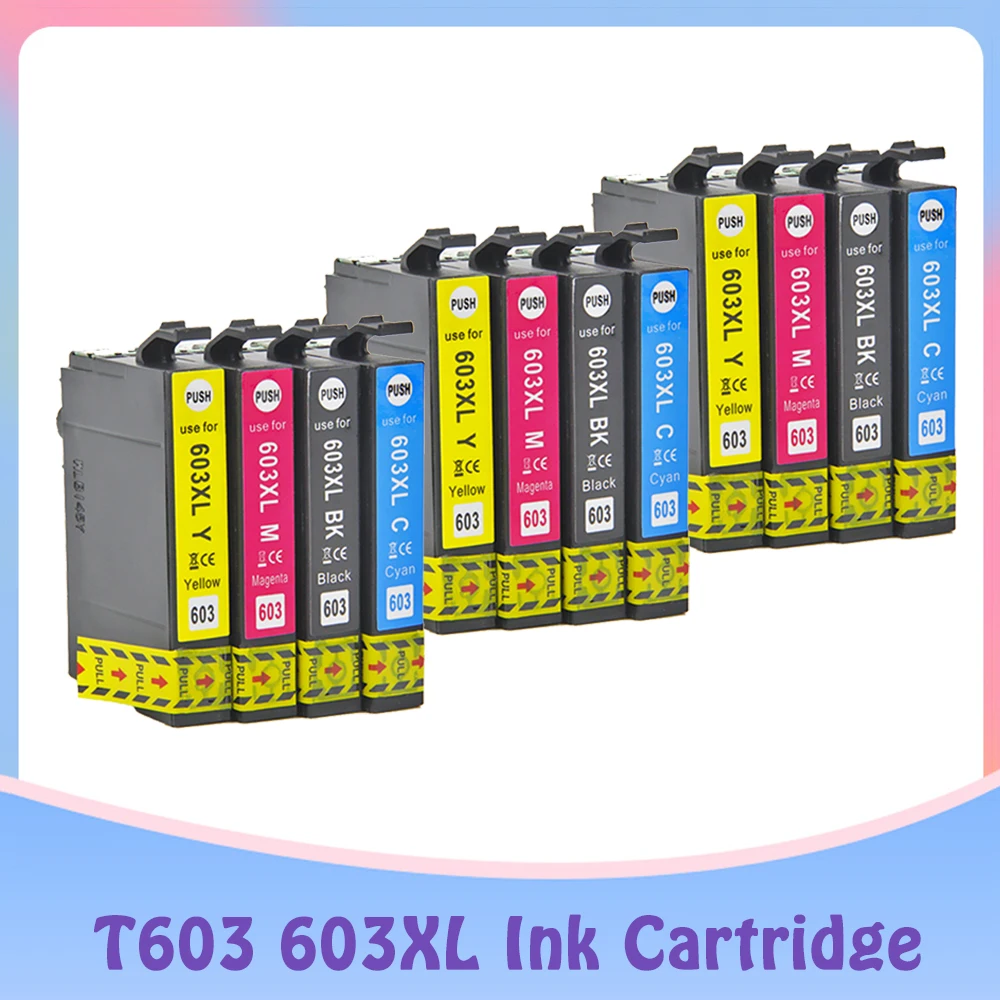 

603 XL Compatible for Epson 603XL E603 T603 for XP-2100 XP-3100 WF-2810 XP-3105 XP-4100 XP-4105 WF-2830 XP-2105 Printer