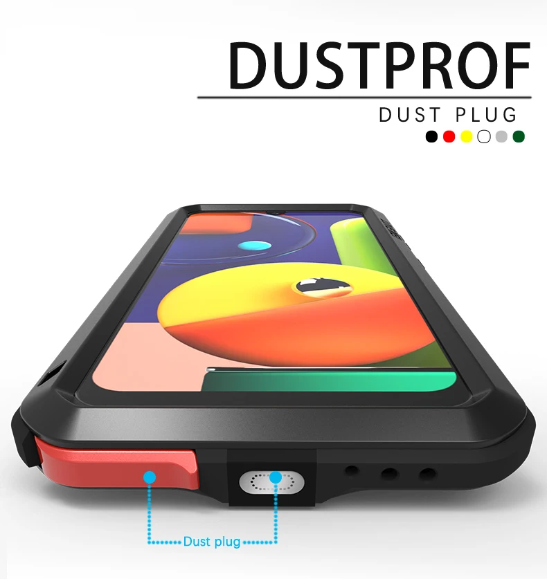 Love Mei Shock Dirt Proof Water Resistant Metal Armor Cover Phone Case For Samsung Galaxy A34 A54 A53 A32 A72 A71 A42 A51 A50s