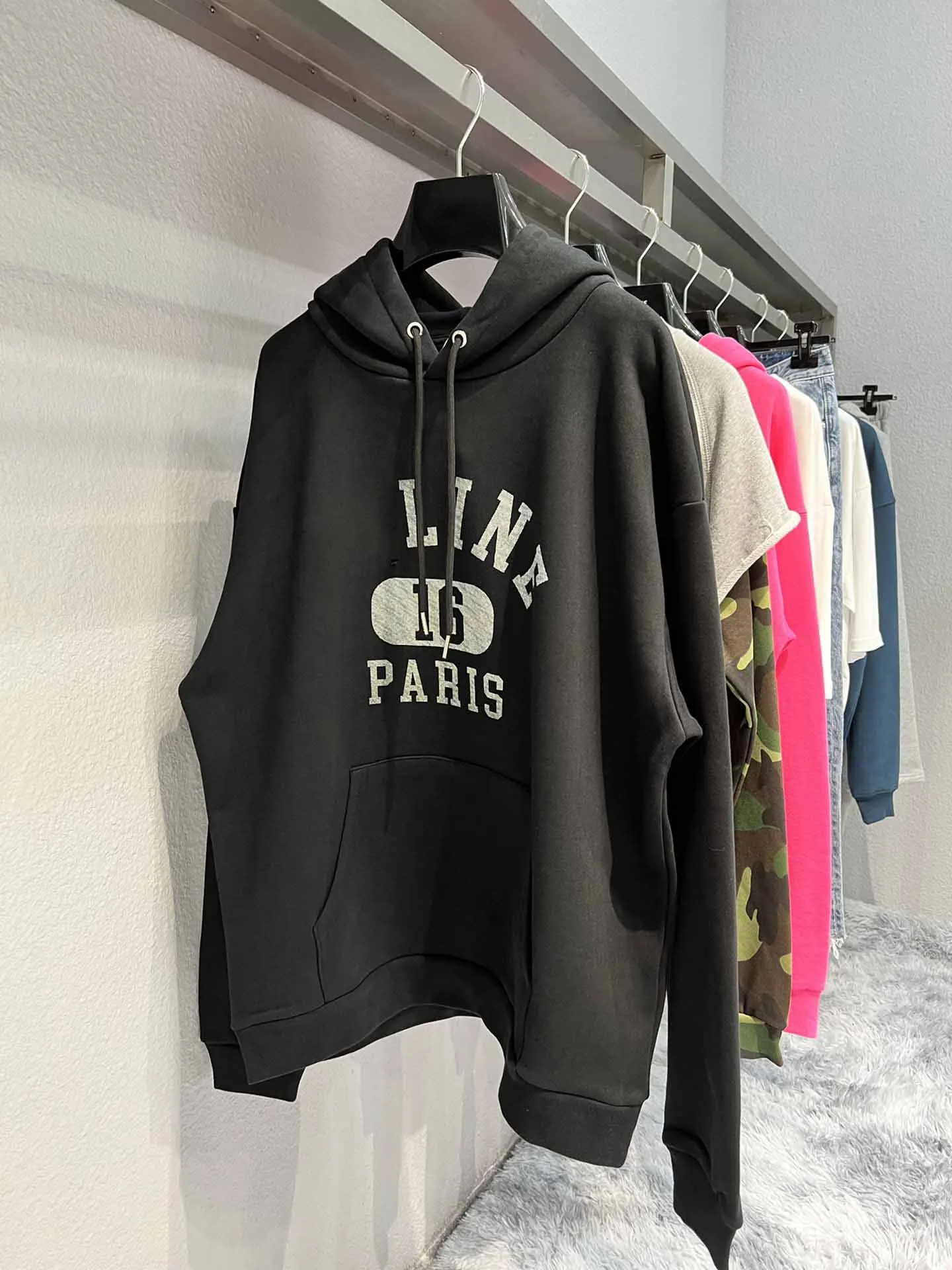 

Luxury Paris Line 16 Logo Printed Women Men Hoodies Sweatshirt Oversized Men Casual Hooded Sweatshirt Hoodie Pullover