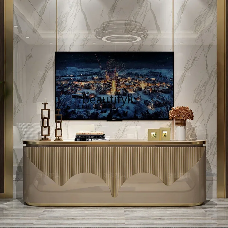 C Light роскошный шкаф для телевизора процесс выпечки краски в постмодернистском