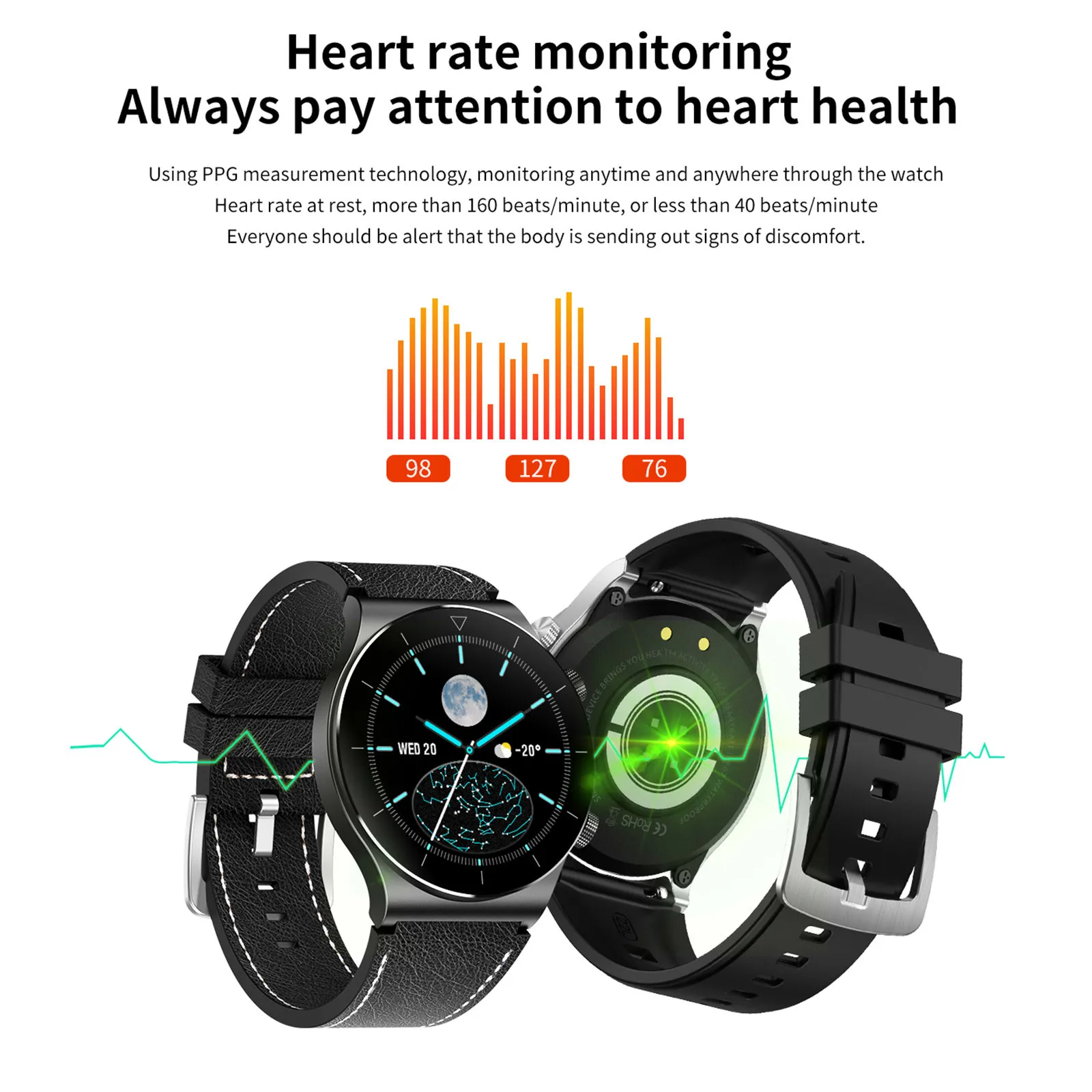 2020 New M99 Smart Watch Custom Dial Bluetooth Call 24h Heart Rate Monitor Sport Modes 7 Days Work Time Business Men SmartWatch