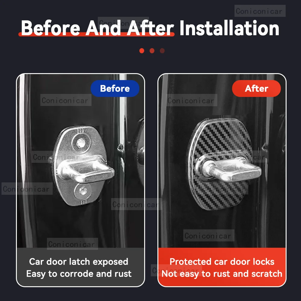 Автомобильный Дверной замок защитная крышка эмблемы украшение из нержавеющей