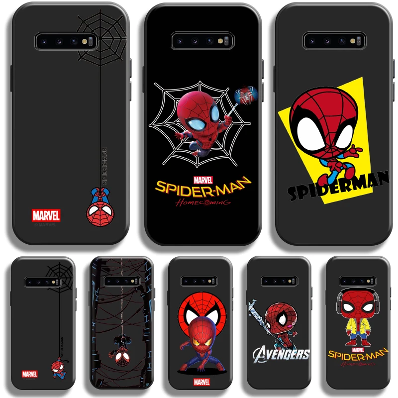 

Marvel Cute Spiderman Case For Samsung Galaxy S10 Plus Lite S10E Phone Case For Samsung S10 5G Carcasa Back Coque TPU Funda