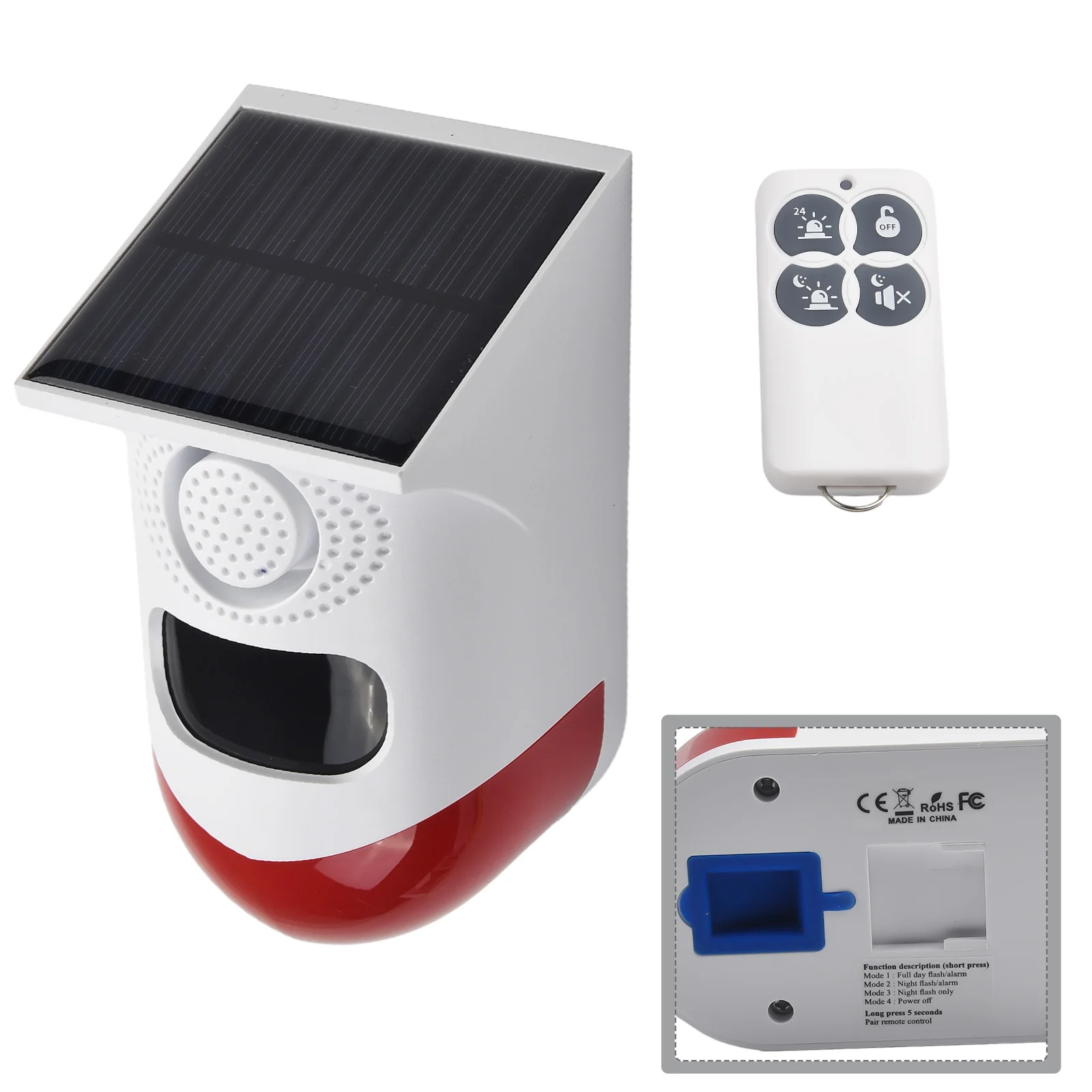 Солнечная световая сигнализация Инфракрасная Охранная 5 В X 0 6 Вт 6-8 часов