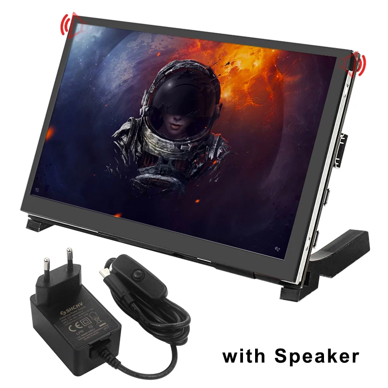

2023New 7-дюймовый емкостный ЖК-дисплей Raspberry Pi 4 Model B с сенсорным экраном 1024x60 0 IPS с динамиком для Raspberry Pi 3B +/3B/Nvidia