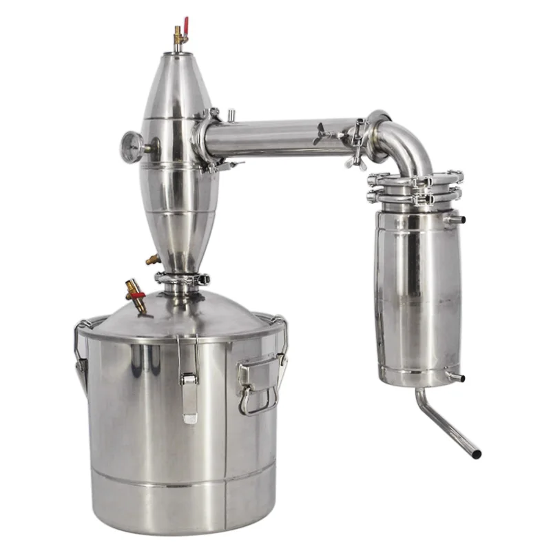 

Large Capacity Home Brewing Device 20L/30L/50L Stainless Steel Alcohol Distiller Equipment Two Instal Methods