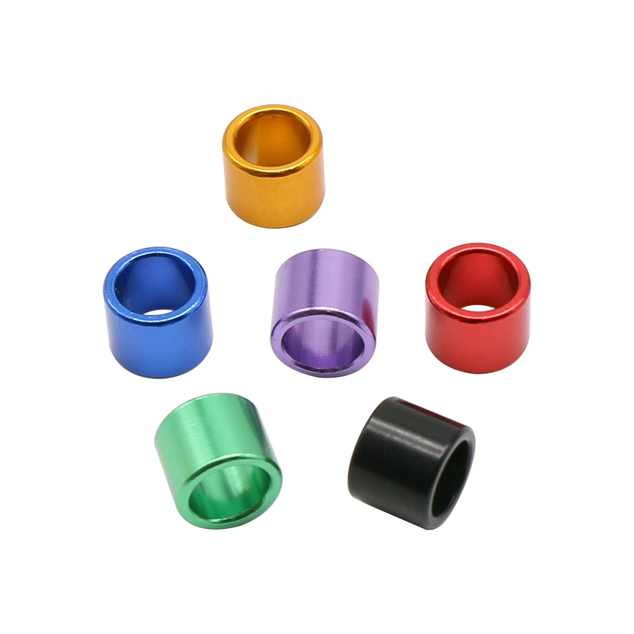 100 шт. ID 8 мм Высота 9 Прямое ненумерованное алюминиевое кольцо для ног голубя