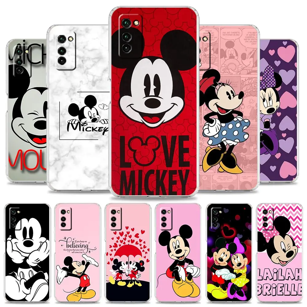 

Minnie Mouse Cute Case For Huawei Y7 Y6 2019 Y7a Y8p Soft TPU Coque For Honor 8X Play 9A 20 30 9X Pro Lite Phone Fundas Shell