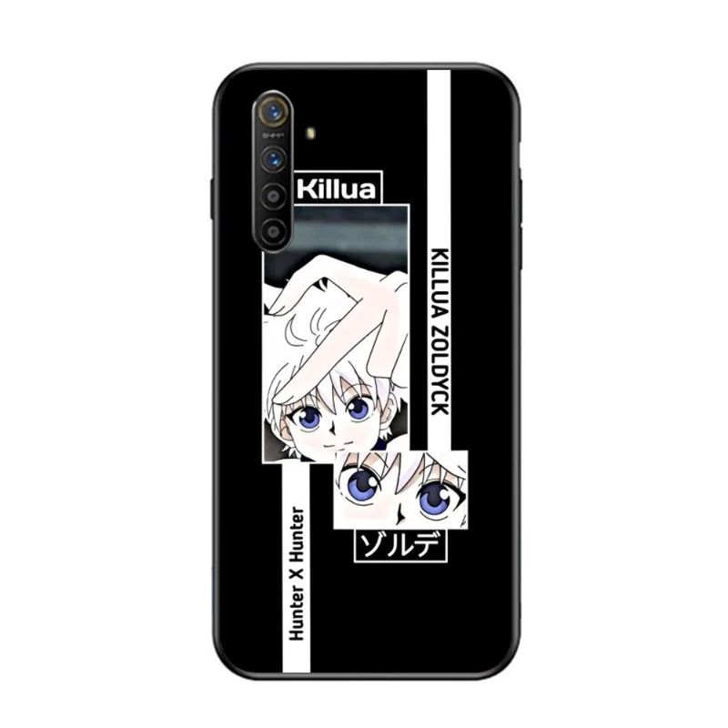 Черный мягкий чехол для телефона Hunter x Killua OPPO Find X5 X3 X2 A93 Reno 8 7 Pro A74 A72 A53