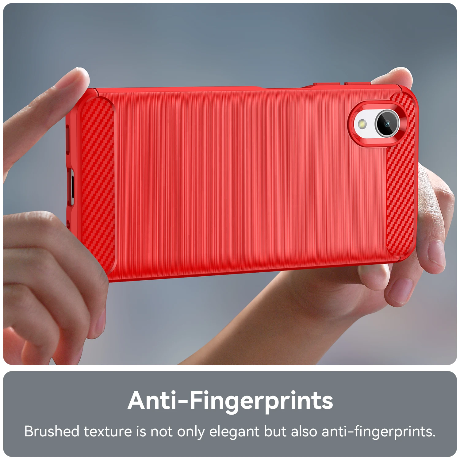 

TPU Case Soft Silicon Brushed with Texture Carbon Fiber Design Cover for Samsung Galaxy A23 A23E A22 A22E A21 A21S A20E A20S A20