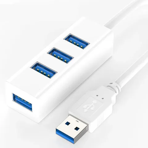 Портативный 4-портовый концентратор USB 3.0, высокоскоростной разделитель USB-кабеля, удлинительные кабели для зарядного устройства, USB-разветвитель, адаптер OTG для телефона, ПК 30/120 см
