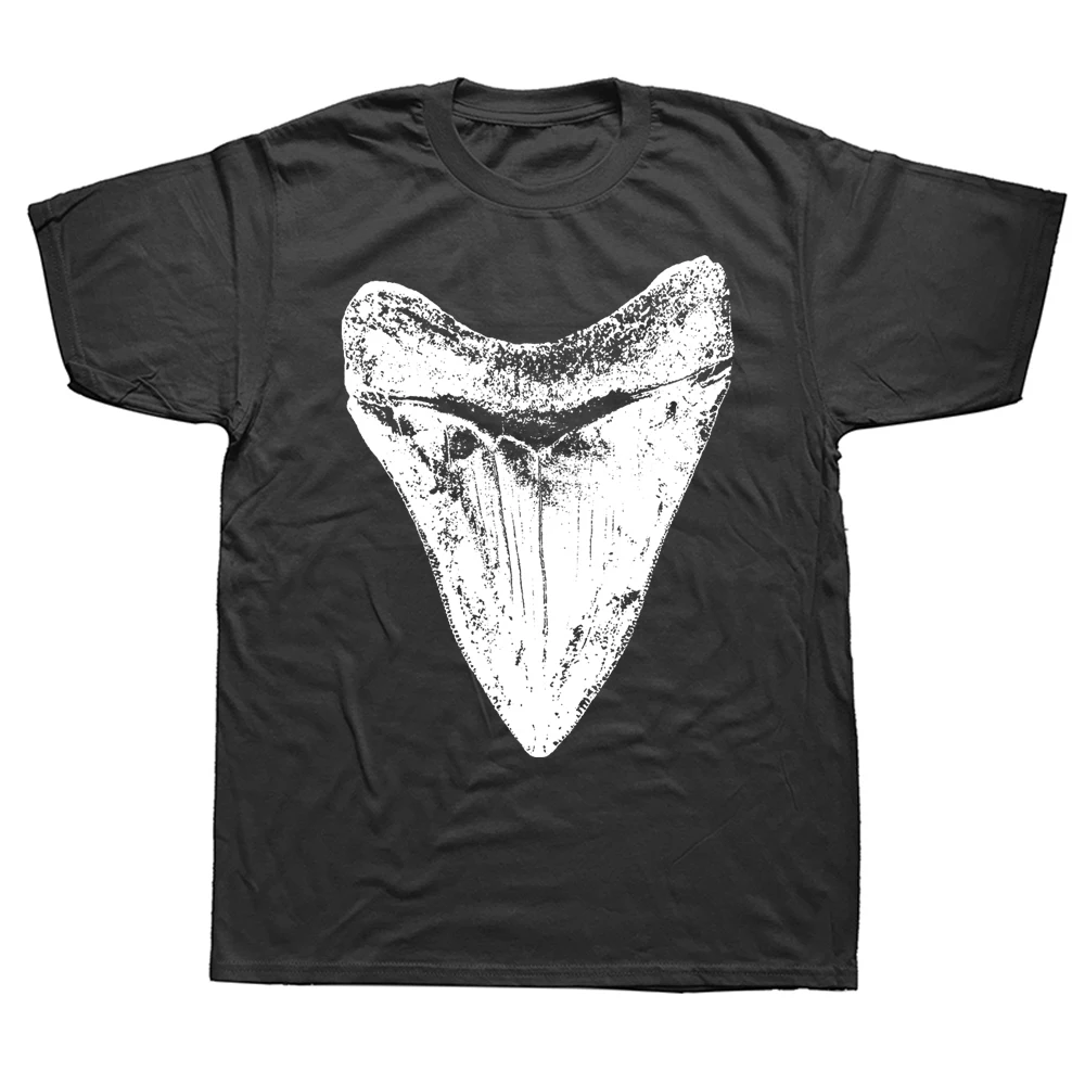 

Novelty Megalodon Shark Tooth T Shirts Graphic Cotton Streetwear Short Sleeve Birthday Gifts Summer Style T-shirt Mens Clothing